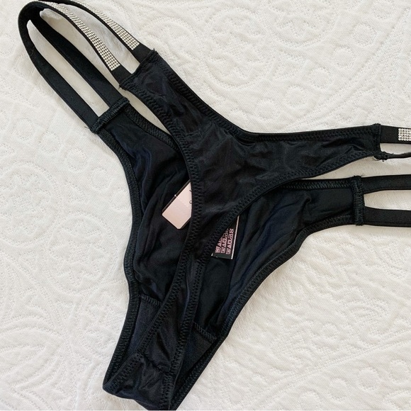 Victoria's Secret Very Sexy Set, Thong and Push-Up Corset Top in Black - Picture 9 of 14